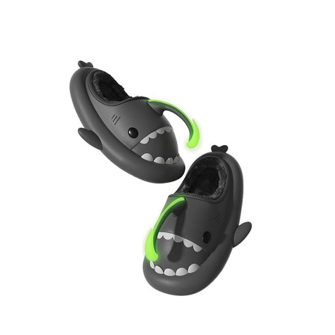 Sharkicks Basic - Invierno, Pantuflas de Tiburón Pejesapo, Tacón Abierto